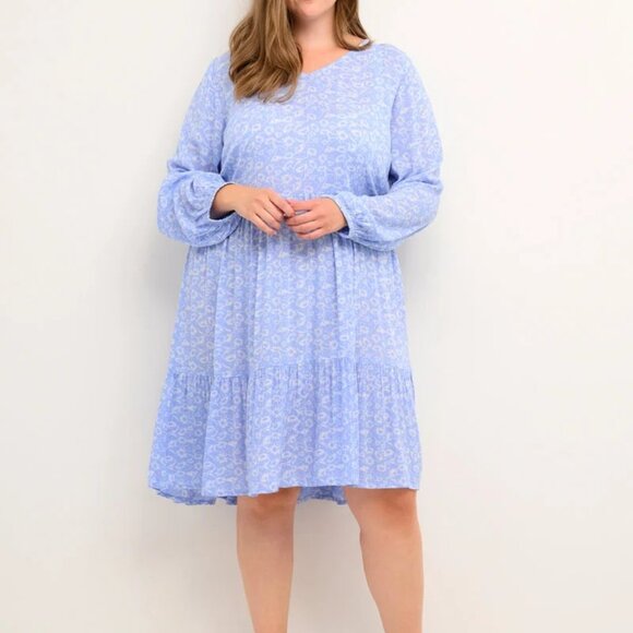 Kaffe Dresses & Skirts - Kaffe Light Blue Floral Dress